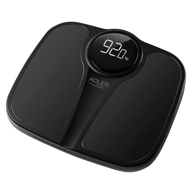 Adler Scale Bathroom Ad 8172B Capacity 180KG, Black