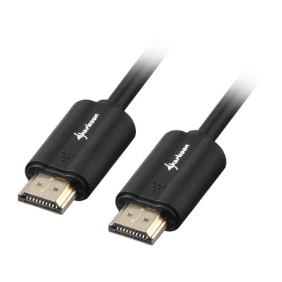 Sharkoon HDMI/HDMI 4K, 3M HDMI Cable HDMI Type a Standard Black — image 1