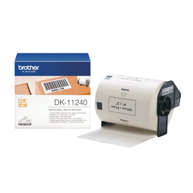 Brother DK-11240,NEGRO Sobre BLANCO,51 X 102MM 600 Labels Enva Or, Brother QL-1050, QL-1050N, QL-550