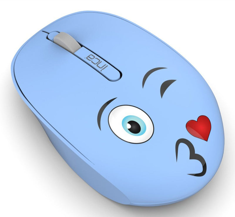 Inca Wrls Mouse 1200DPI/3BOTONES/2.4GHZUSB-A Weeny Emoji Bl