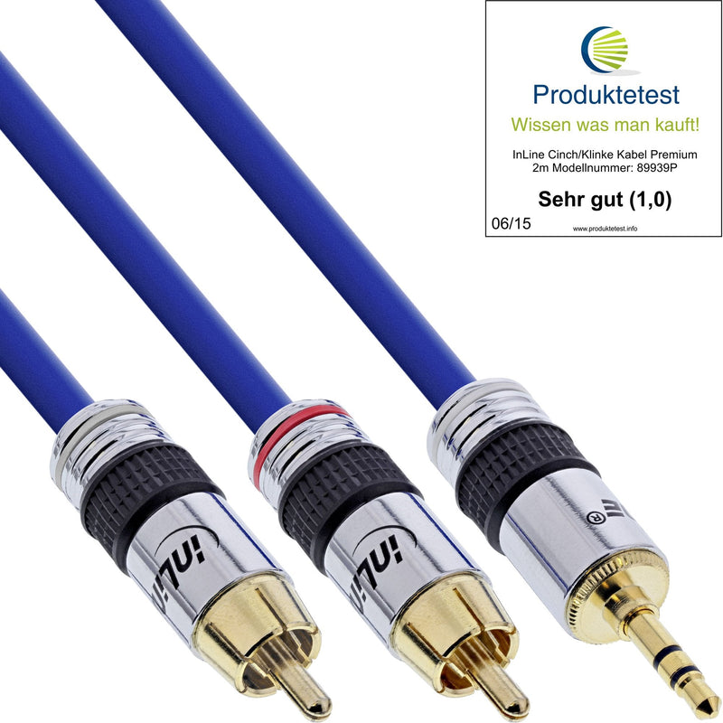 Inline Cable Audio Premium 2X Rca Male a 3.5MM Male 1M