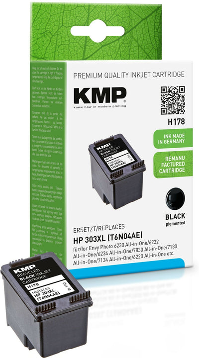 Kmp Cartridge HP 303XL (T6N04AE) Black 600 S. H178 Refilled — image 1