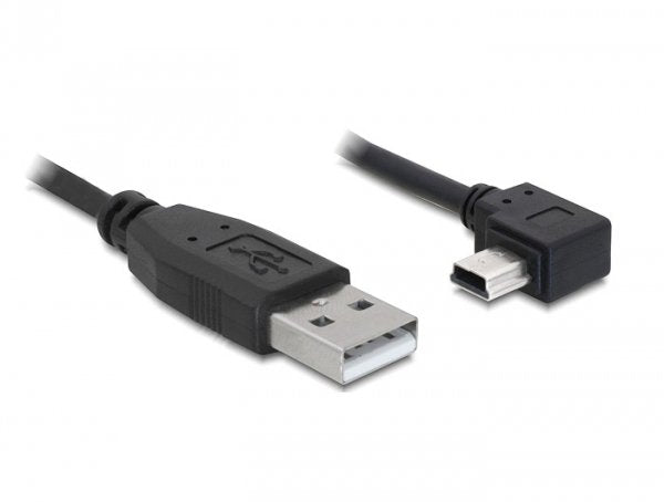 Delock USB Cable 2.0-A Male USB Mini-b 5PIN Male Angular 0,5M