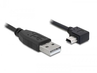 Delock USB Cable 2.0-A Male USB Mini-b 5PIN Male Angular 1M — image 1