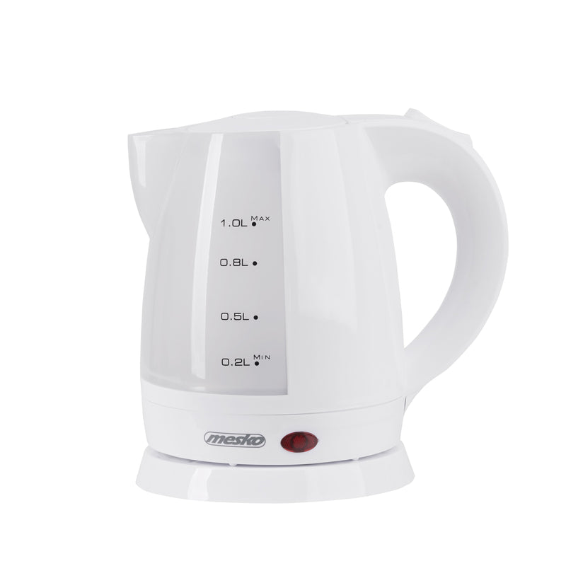 Mesko Kettle Ms 1276, Eléctrico, Power 1600W, Capacity 1 L, Plastic White