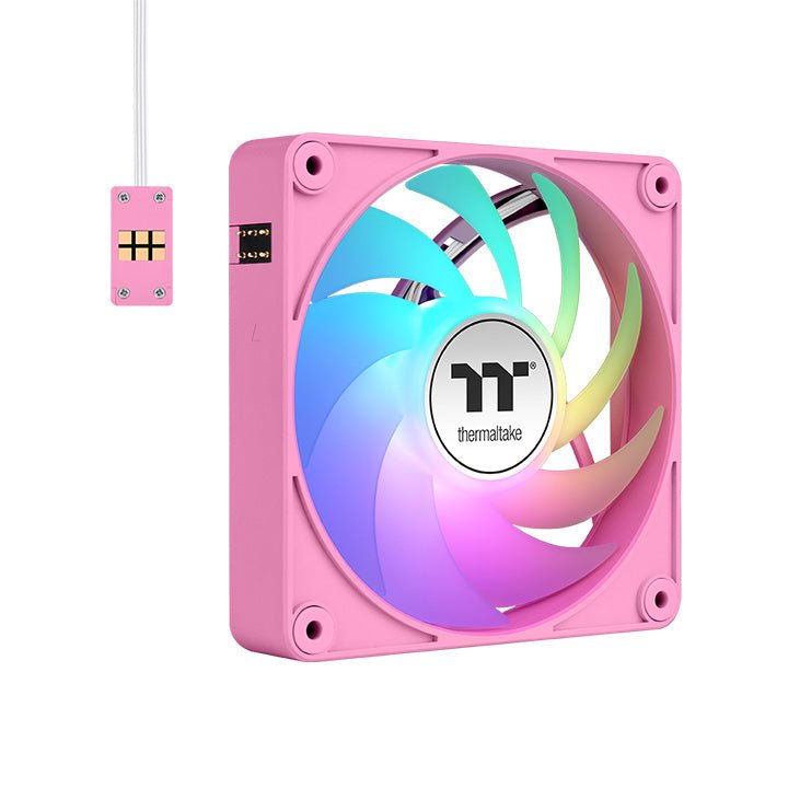 Thermaltake Fan Refrigeración PC CT120 Ex ARGB Sync, Colour Pink Paquete 3, 120MM CL-F219-PL12PK-A
