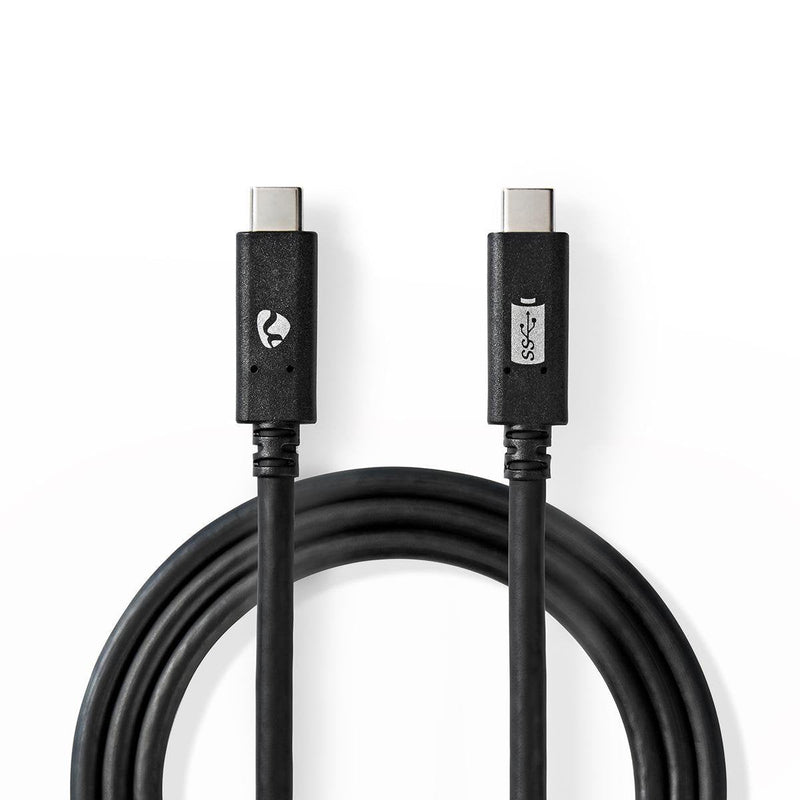 Nedis USB Cable USB 3.2 Gen 2 Usb-c™ Connector Male Usb-c™ Connector Male - 100W 4K@60HZ 10Gbps Vernickelt 1.0