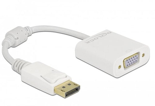 Delock Adapter DisplayPort 1.2 Male a VGA Female White — image 1