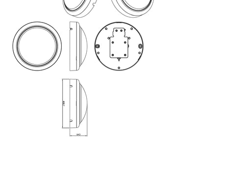 Philips Wall Light Wall Mount Redondo Outdoor 15W 1400LM 4000K 911401861484 — image 1