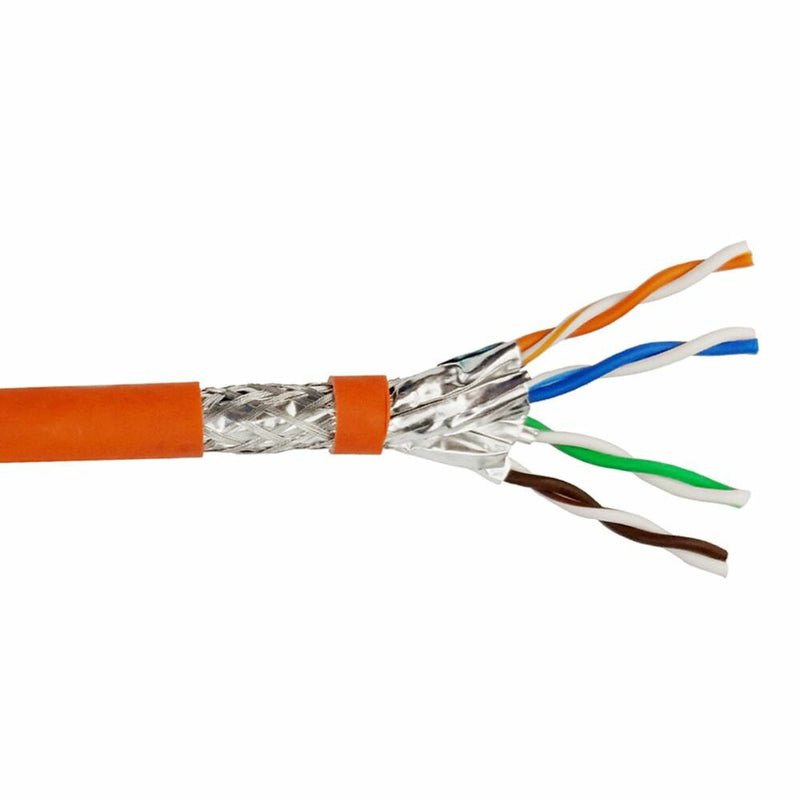 Helos Network Cable High Quality, CAT.7, S / FTP, Pimf, Lszh, Orange Drum 500M