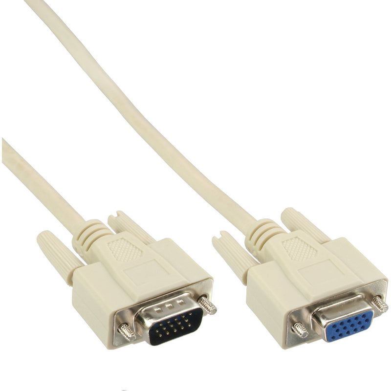 Inline Cable VGA 15 HD Male a Female Grey 3M