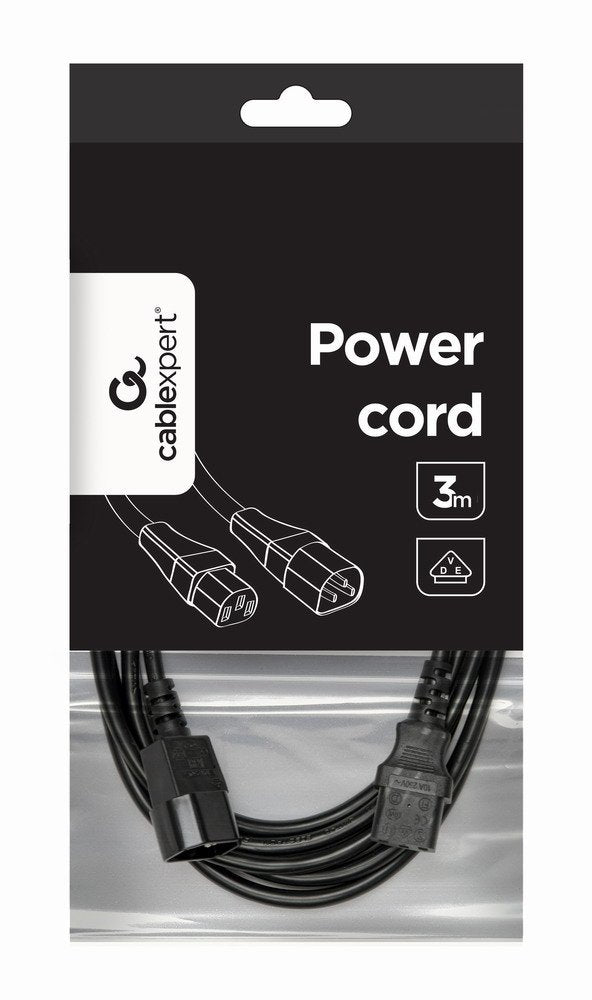 Gembird Cable Power C13 a C14 3M Black