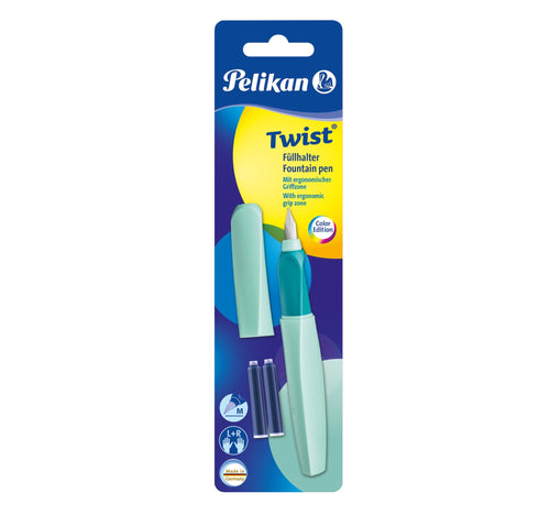 Pelikan Twist P457 Pluma Estilográfica Colour Menta Sistema Charging Cartridge 1 Pieces — image 1