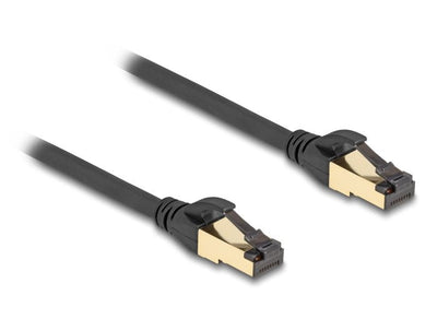 Delock 80253 Network Cable RJ45 CAT.6A Male a Male S/FTP Black 15M, With Cable CAT.7 Bruto Apto Uso Industrial — image 1