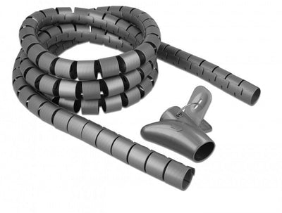 Delock 18844 Hose Espiral With Tool Tiro 2,5M X 20MM Grey — image 1
