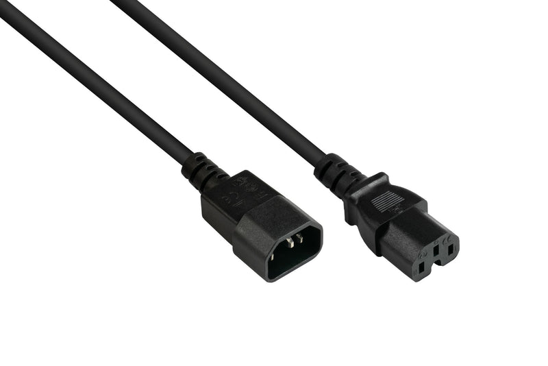 Good Connections Connector Iec-conector IEC Caliente C14 An C15 Black 5M