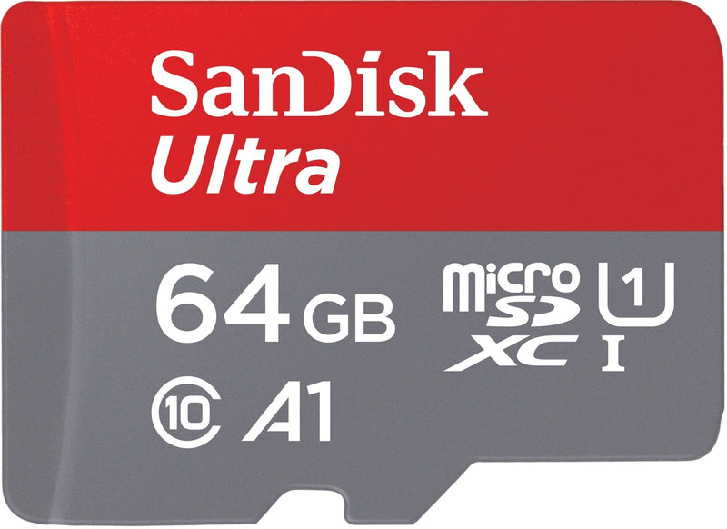 SanDisk Ultra Microsdxc 64GB + Mem SD Adapter 140MB/S A1 CLASS10 IP