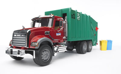 Bruder Mack Camión Basura Green Red 02812 — image 1