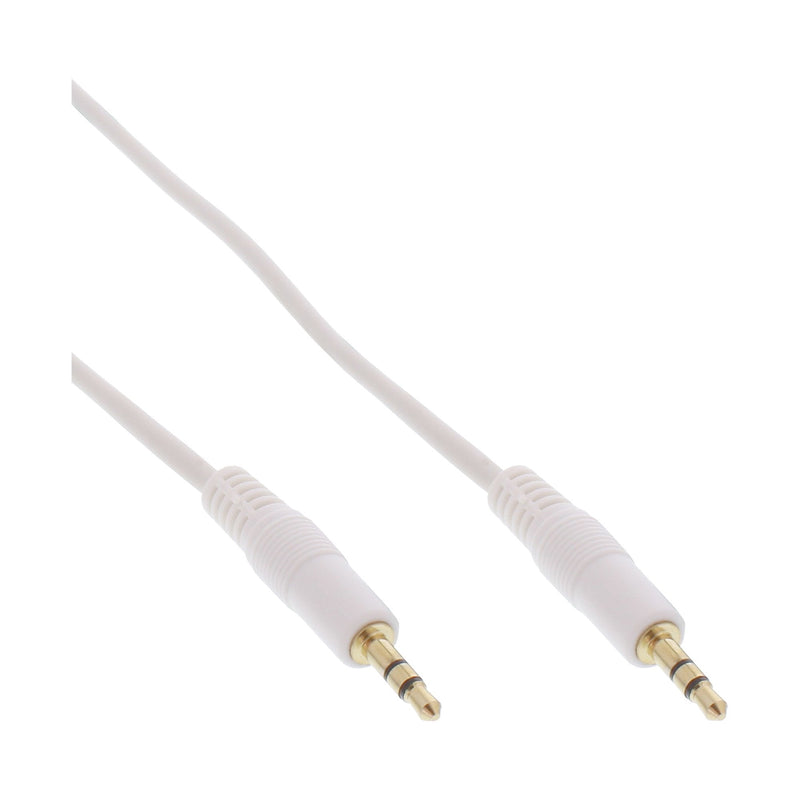 Inline Cable Audio 3.5MM Stereo Male a Male White/Gold 5M