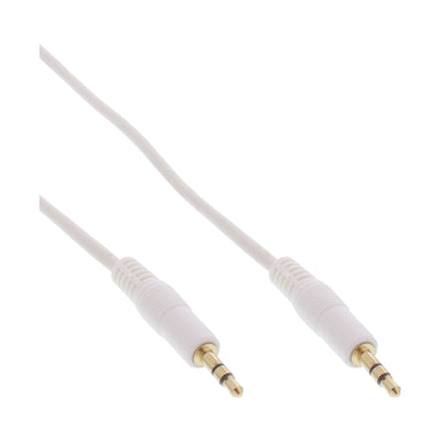 Inline Cable Audio 3.5MM Stereo Male a Male White/Gold 10M — image 1