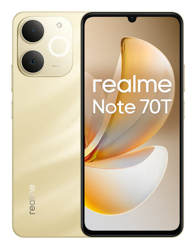 Realme Smartphone Note 70T Dual SIM 4GB RAM 128GB - Gold — image 1