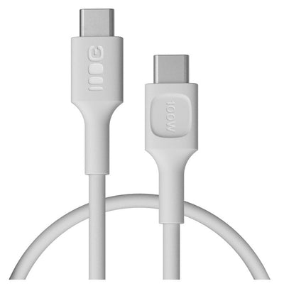 Green Cell USB-C To USB-C Cable Powerflex 100W 0.3M White - Silicone — image 1