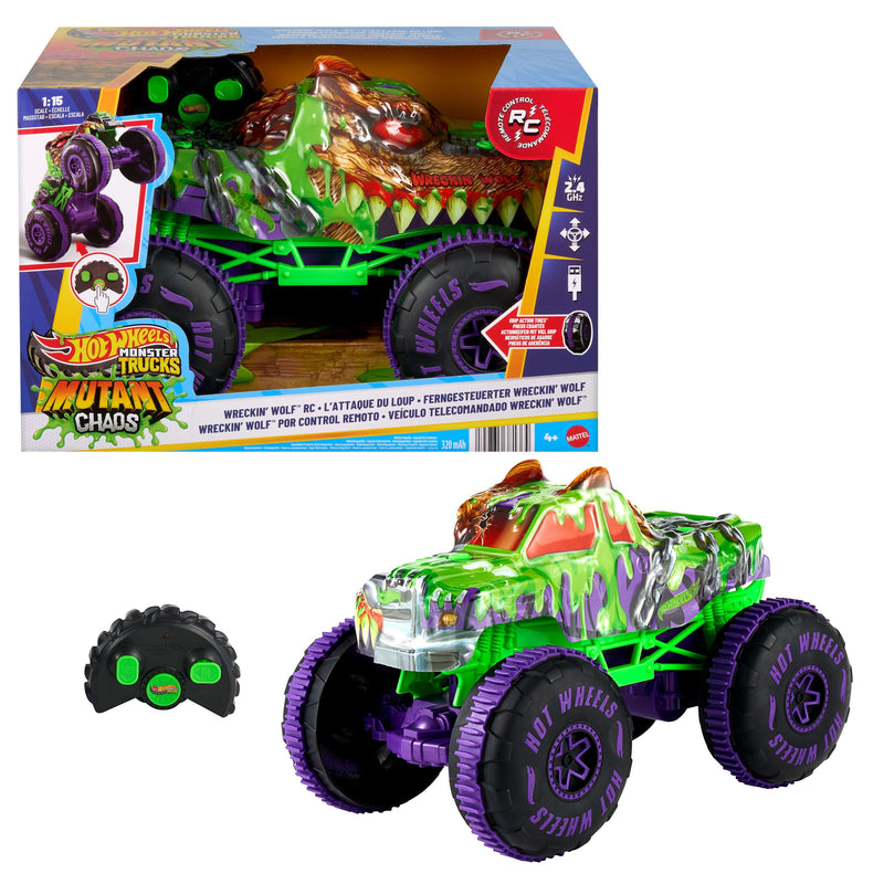Car Radio Control Wreckin Wolf Hot Wheels