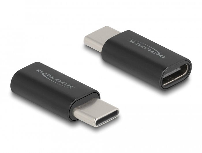 Delock Adapter Superspeed USB 10Gbps (USB 3.2 Gen 2) USB Type-c™ Connector Male a Female Portschoner Black