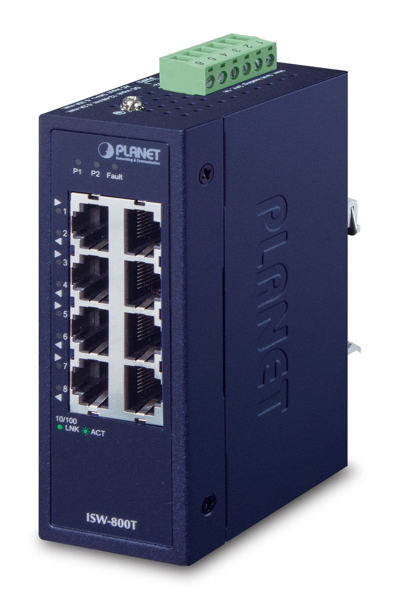 Planet Industrial 8-PORT 10/100TX Compact Ethernet Switch