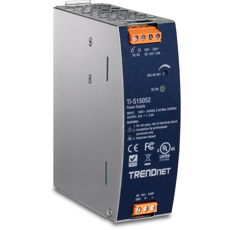 Trendnet Power Supply Carril Din 150W, 52V Cc, 2,89A, Ca a Cc