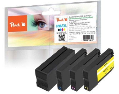 Peach Ink HP NR.963XL Multipack Oem Reset Bk, C, M, And Remanufactured — image 1