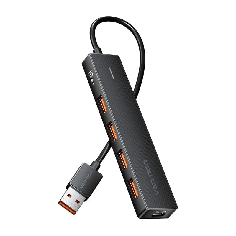 Vention Hub USB 3.2 Chobb 4x USB 1x USB Type-c Pd 15CM Black