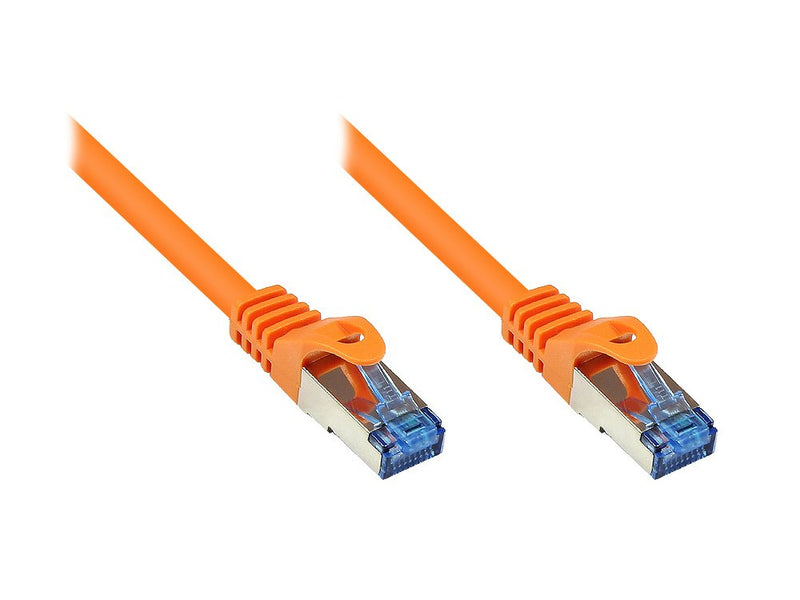 Goodconnections Network Cable With Protector Pestaña, CAT.6A, S FTP, Pimf, Libre Halógenos, 500MHZ, Orange 15M