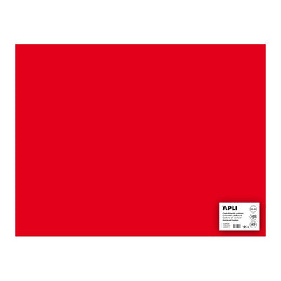 Apli Cartulina 50X65CM 170GR Pack 25H Red — image 1