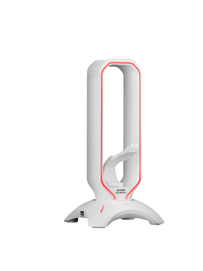 Mars Gaming Stand 3 1 Mhhprow White Stand Headphones + Bungee Mouse + Hub USB 2*USB 3.0 Iluminado 7 Colours +  — image 1