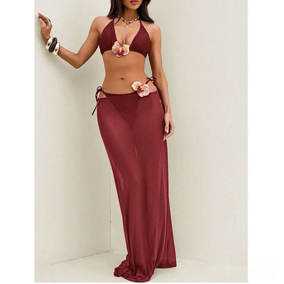 Bikini Floral Sexy Swimsuit Womens Set