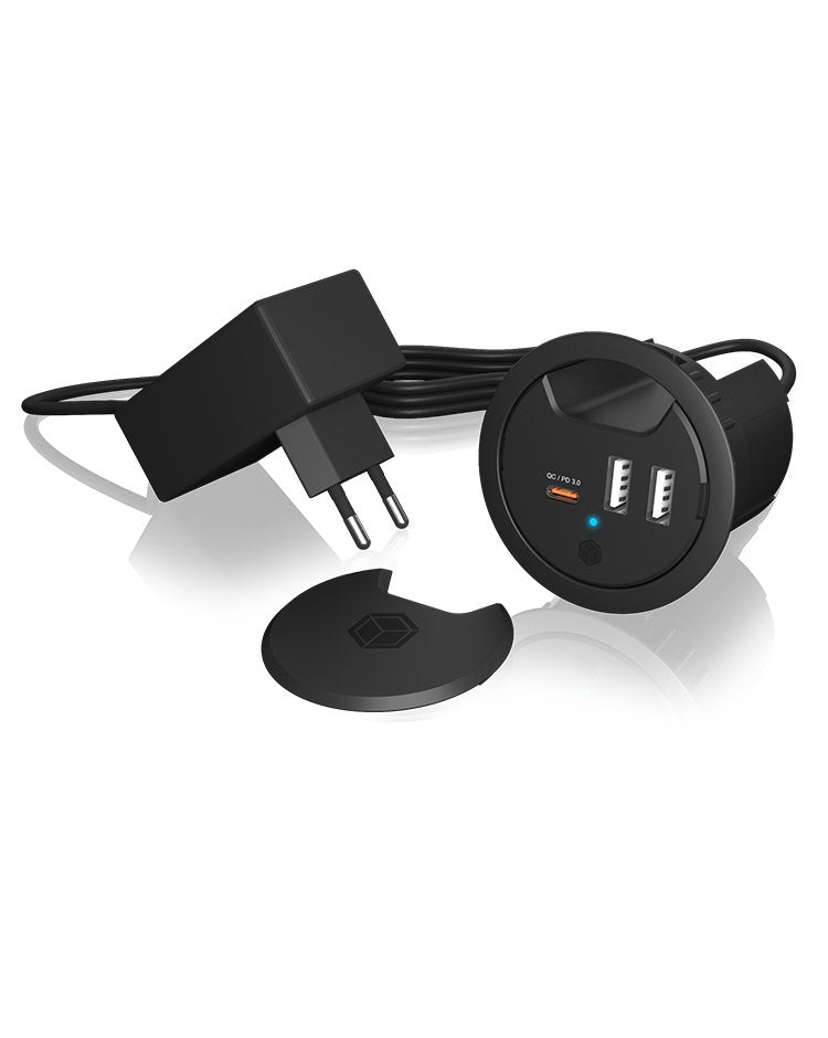 Tischcargador Icybox With Power Delivery & Quick Charge Retail