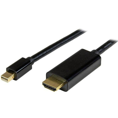 StarTech.com Cable Converter Mini DisplayPort a HDMI 1M Colour Black Ultra HD 4K Cable Adapter Mini DisplayPor — image 1