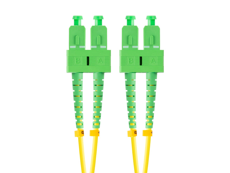 Lanberg Cable Fibre Optic 1M Mono Sc/Apc-sc/Apc Duplex G657A1 Lszh Yellow