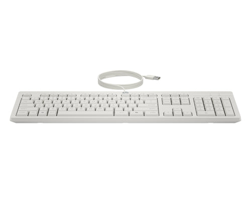 HP Keyboard + Mouse 225 Set With Cable White — image 1