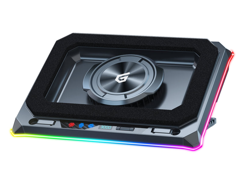 Conceptronic USB-C Laptop-almohadilla Refrigerante + Handyhalter, Rgb, 12V