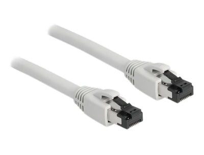 Delock Network Cable RJ45 CAT.8.1 S/FTP 0,5M Bis 40Gbps Grey — image 1