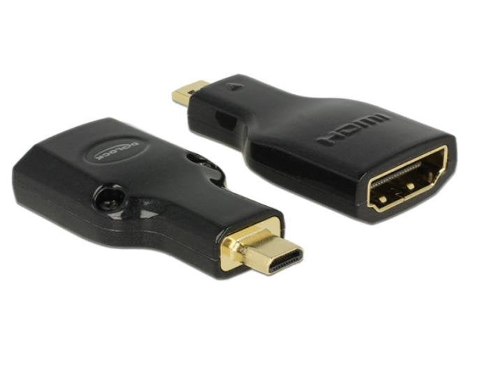 Delock Adapter HDMI Micro-dmacho Hdmi-a Female 4K Black