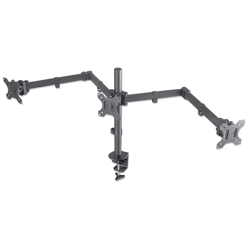 Manhattan Soporte Monitor Escritorio Motion Articulado, 3 Pantallas Planas 13A 27MÁXIMO 7KG Cada