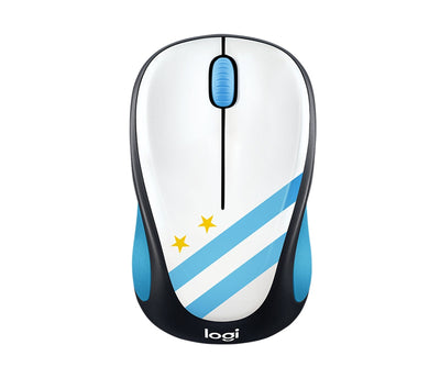 Logitech Wireless Mouse M238 Fan Collection Argentina, Range 10 METROS,1000DPI,3 Buttons Receptor USB,1XAA — image 1