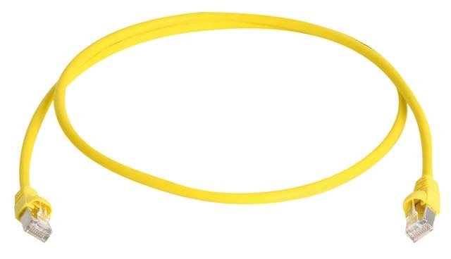 Telegärtner Network Cable S/FTP CAT.6A MP8FS500 Lszh Yellow 1,0M