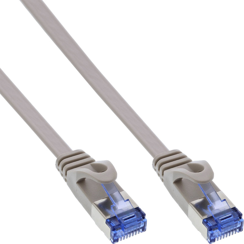 Inline Network Cable Flat , U/FTP, CAT.6A, Grey 3M