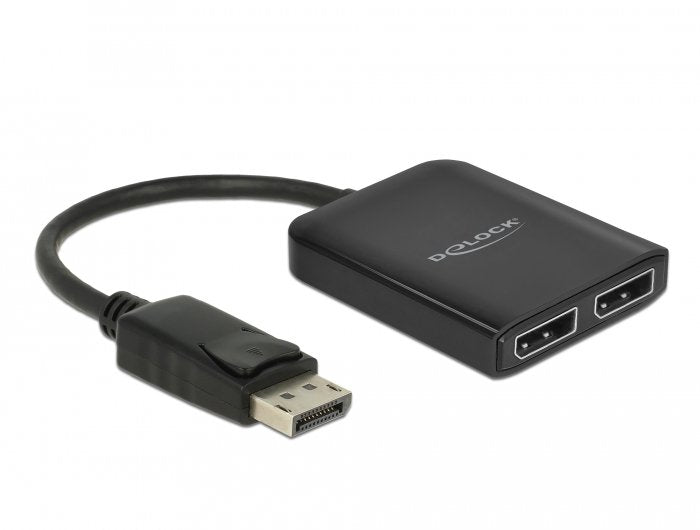 Delock DisplayPort 1.4 2x DisplayPort Mst Splitter, Splitter & Switches