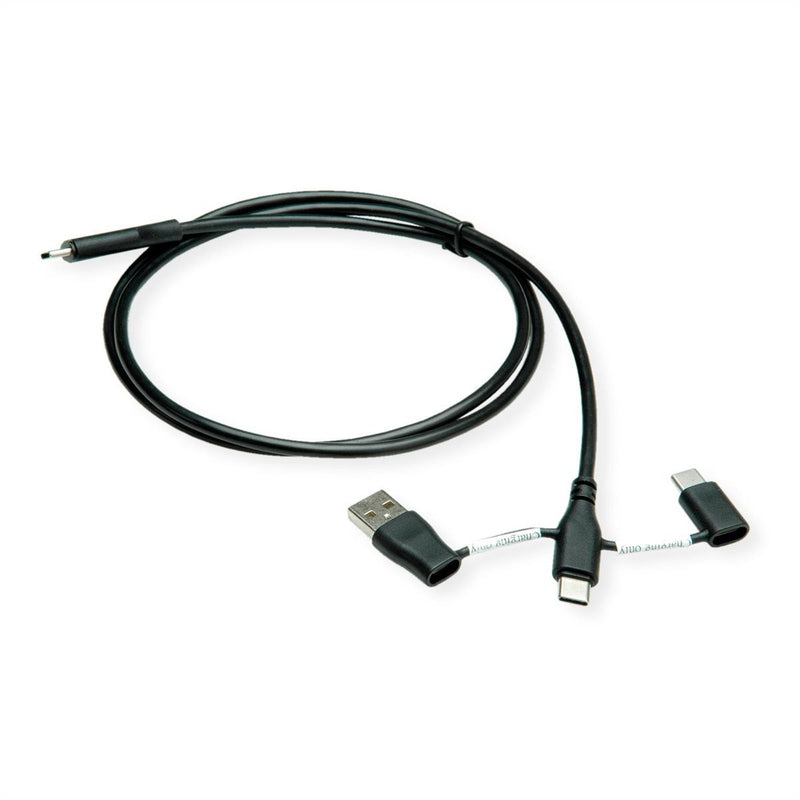 Roline USB 2.0 Cable Type-c M With Datenblockier-adaptadores Type a + C 1M