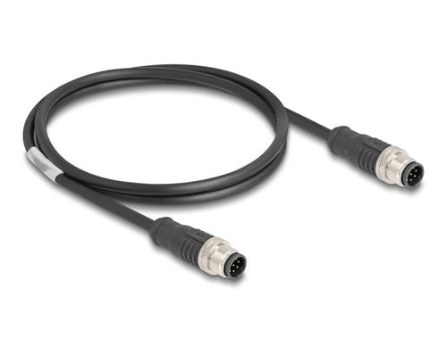 Delock 80806 Cable M12 Codificado a 8 Pin Male a Male Pvc 1M — image 1